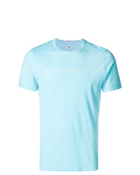 hellblaues T-Shirt mit einem Rundhalsausschnitt von CP Company
