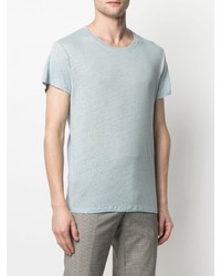 hellblaues T-Shirt mit einem Rundhalsausschnitt von IRO