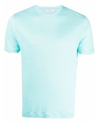 hellblaues T-Shirt mit einem Rundhalsausschnitt von Cruciani