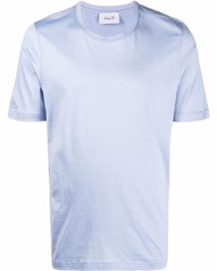 hellblaues T-Shirt mit einem Rundhalsausschnitt von D4.0