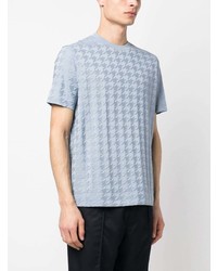 hellblaues T-Shirt mit einem Rundhalsausschnitt von Emporio Armani