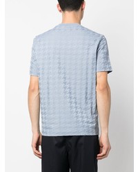 hellblaues T-Shirt mit einem Rundhalsausschnitt von Emporio Armani