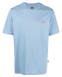 hellblaues T-Shirt mit einem Rundhalsausschnitt von Dickies Construct