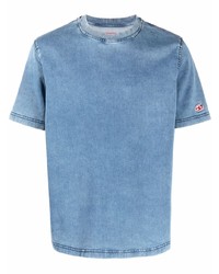 hellblaues T-Shirt mit einem Rundhalsausschnitt von Diesel