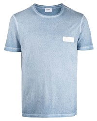 hellblaues T-Shirt mit einem Rundhalsausschnitt von Dondup