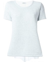 hellblaues T-Shirt mit einem Rundhalsausschnitt von Dondup