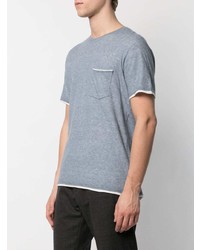 hellblaues T-Shirt mit einem Rundhalsausschnitt von rag & bone