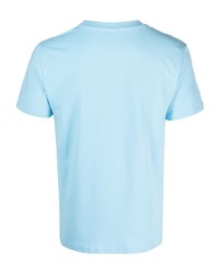 hellblaues T-Shirt mit einem Rundhalsausschnitt von Moschino