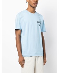 hellblaues T-Shirt mit einem Rundhalsausschnitt von New Balance