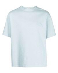 hellblaues T-Shirt mit einem Rundhalsausschnitt von Etro