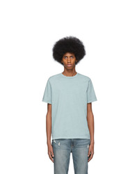 hellblaues T-Shirt mit einem Rundhalsausschnitt von Frame