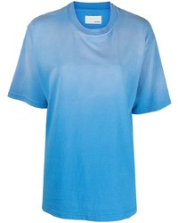 hellblaues T-Shirt mit einem Rundhalsausschnitt von Haikure