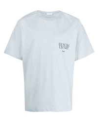 hellblaues T-Shirt mit einem Rundhalsausschnitt von Ih Nom Uh Nit