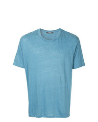 hellblaues T-Shirt mit einem Rundhalsausschnitt von Jac+ Jack