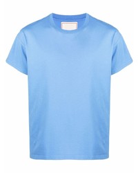 hellblaues T-Shirt mit einem Rundhalsausschnitt von Jeanerica