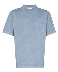 hellblaues T-Shirt mit einem Rundhalsausschnitt von John Elliott