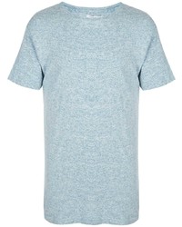 hellblaues T-Shirt mit einem Rundhalsausschnitt von John Elliott