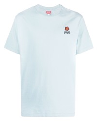 hellblaues T-Shirt mit einem Rundhalsausschnitt von Kenzo