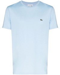 hellblaues T-Shirt mit einem Rundhalsausschnitt von Lacoste