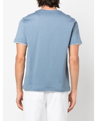hellblaues T-Shirt mit einem Rundhalsausschnitt von Eleventy