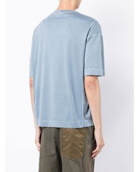 hellblaues T-Shirt mit einem Rundhalsausschnitt von Emporio Armani