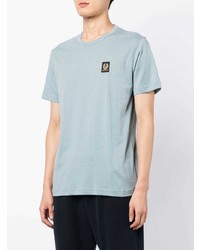 hellblaues T-Shirt mit einem Rundhalsausschnitt von Belstaff