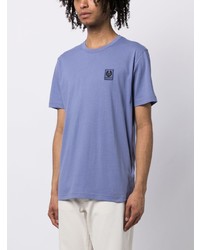 hellblaues T-Shirt mit einem Rundhalsausschnitt von Belstaff