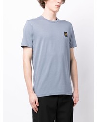 hellblaues T-Shirt mit einem Rundhalsausschnitt von Belstaff