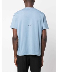 hellblaues T-Shirt mit einem Rundhalsausschnitt von Moncler