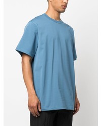 hellblaues T-Shirt mit einem Rundhalsausschnitt von Y-3