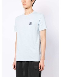 hellblaues T-Shirt mit einem Rundhalsausschnitt von Belstaff