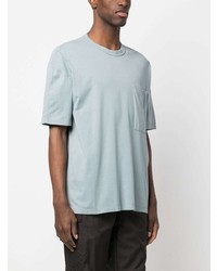hellblaues T-Shirt mit einem Rundhalsausschnitt von Ten C