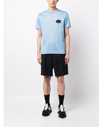 hellblaues T-Shirt mit einem Rundhalsausschnitt von Emporio Armani