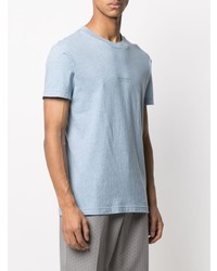 hellblaues T-Shirt mit einem Rundhalsausschnitt von Viktor & Rolf