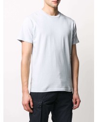 hellblaues T-Shirt mit einem Rundhalsausschnitt von Stone Island