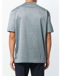 hellblaues T-Shirt mit einem Rundhalsausschnitt von Lanvin