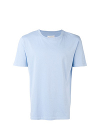 hellblaues T-Shirt mit einem Rundhalsausschnitt von Maison Margiela