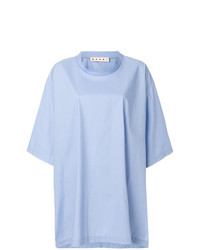 hellblaues T-Shirt mit einem Rundhalsausschnitt von Marni