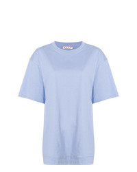 hellblaues T-Shirt mit einem Rundhalsausschnitt von Marni