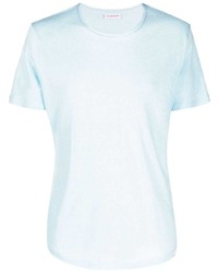 hellblaues T-Shirt mit einem Rundhalsausschnitt von Orlebar Brown