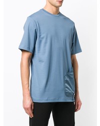 hellblaues T-Shirt mit einem Rundhalsausschnitt von Diesel Black Gold