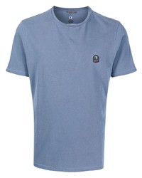 hellblaues T-Shirt mit einem Rundhalsausschnitt von Parajumpers