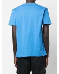 hellblaues T-Shirt mit einem Rundhalsausschnitt von Woolrich