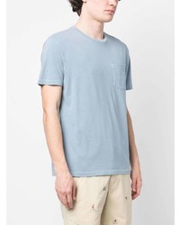 hellblaues T-Shirt mit einem Rundhalsausschnitt von Polo Ralph Lauren