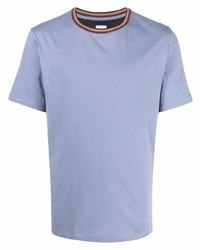 hellblaues T-Shirt mit einem Rundhalsausschnitt von Paul Smith