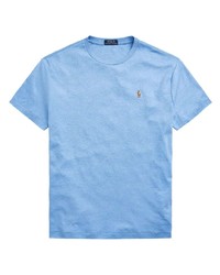 hellblaues T-Shirt mit einem Rundhalsausschnitt von Polo Ralph Lauren