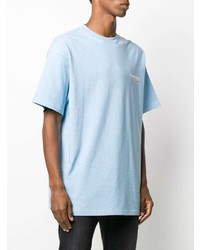 hellblaues T-Shirt mit einem Rundhalsausschnitt von Balenciaga