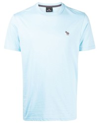 hellblaues T-Shirt mit einem Rundhalsausschnitt von PS Paul Smith