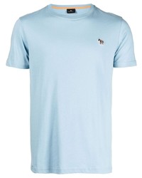 hellblaues T-Shirt mit einem Rundhalsausschnitt von PS Paul Smith