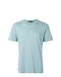 hellblaues T-Shirt mit einem Rundhalsausschnitt von Qasimi